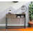 Galeno Rustic Oak With Black Finished Legs Writing Desk