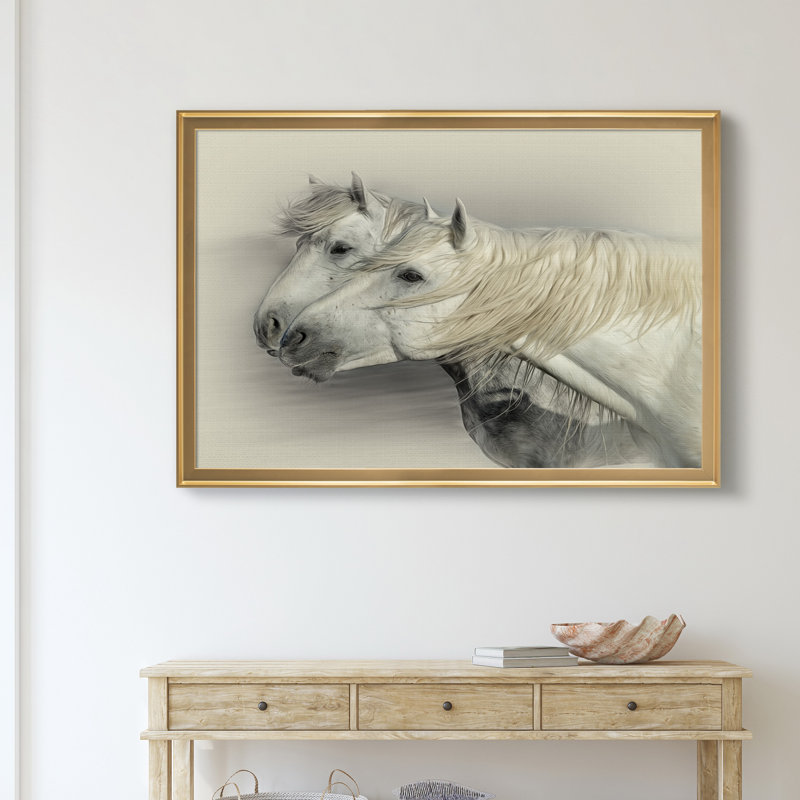 «Curiosity» - Cadre photo, impression sur toile, Doré, H 18,5 po x l 24,5 po x P 1,5 po