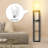 Column Floor Lamp Vax With Shelves, Solid Wood, Usb Ports And Bulb Included-1867350325