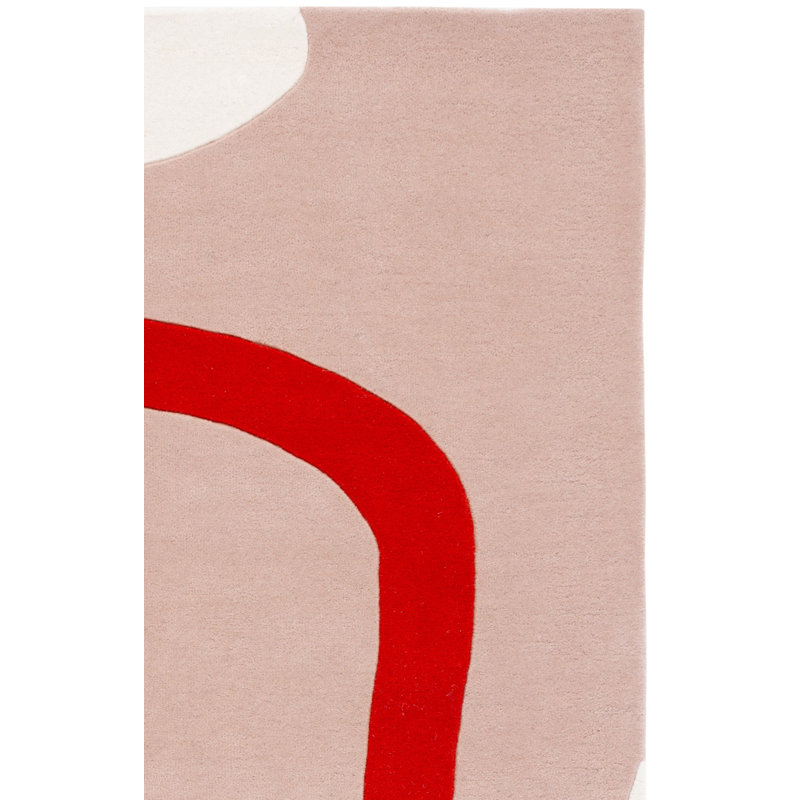 Tapis beige / rouge Fifth Avenue 143, Rectangle 6 pi x 9 pi