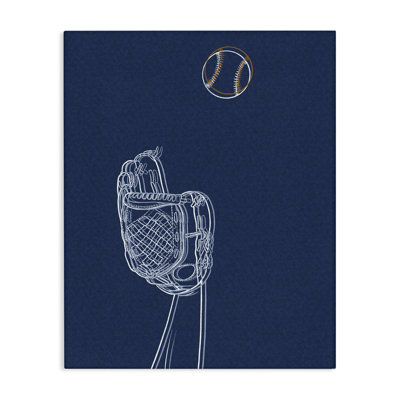 Baseball Lines Contour Canvas, design par Marcus Prime