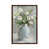 Toile avec cadre en bois brun classique