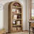70.87" Tall Arched Bookcase-1809209698