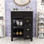 Meuble-lavabo avec lavabo en céramique, 2 tiroirs et tablette réglable-2043254266