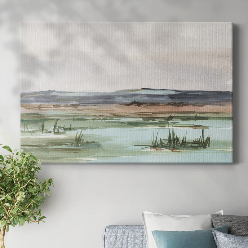 Toile tendue Serene Mountain View II-Gallery, H 32 po x l 48 po