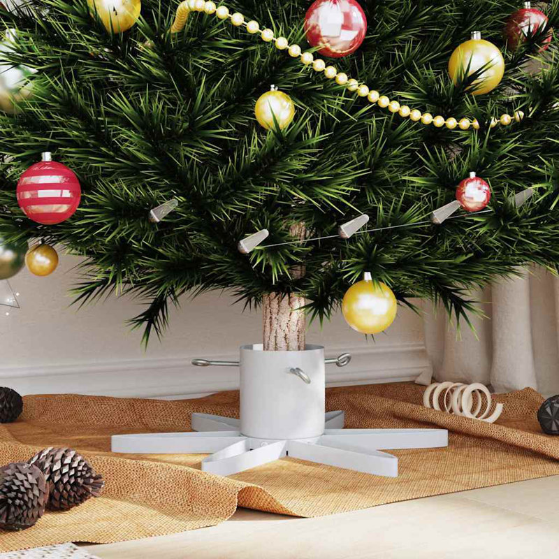Christmas Tree Stand 1.73 49 x 49 x 15.5 cm Steel, White
