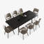 Ensemble de table et chaises Madlaina-94055983-94055982