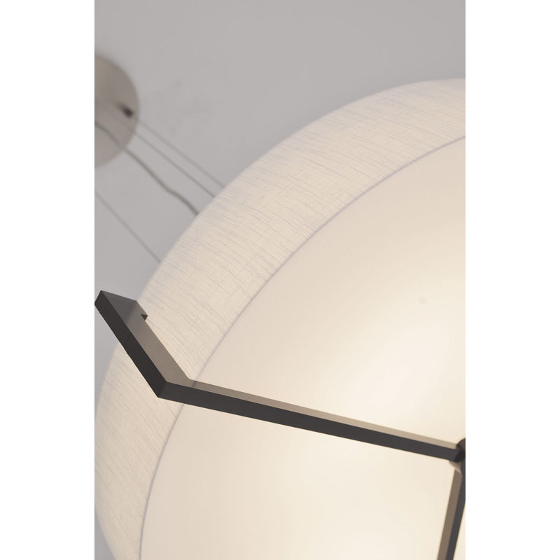Leeroy 4 - Light Pendant, Espresso, Jute, 42.5" H  x 27.15" W x 27.15" D