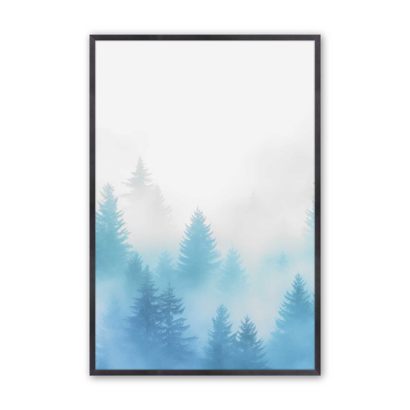 Frozen Echoes III, H 15,25 po x l 12,25 po, Cadre photo simple en zinc vieilli
