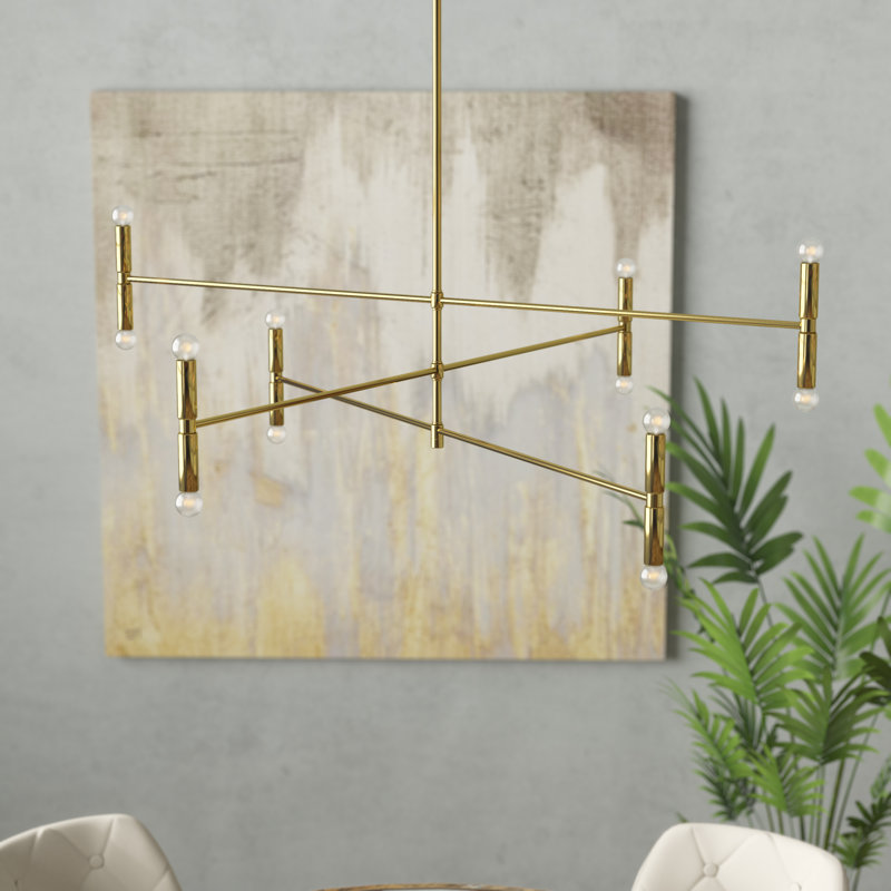 Orlando 12 - Light Sputnik Modern Linear Chandelier