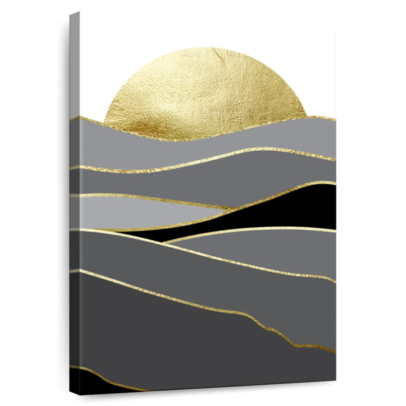 Avery Bohemian Landscape Black Gold II, 39" H x 26" W