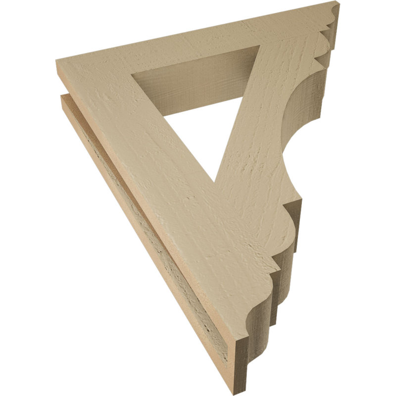 Support en bois de cèdre brut olympique Traditional, H 24 po x l 3,5 po x P 20 po