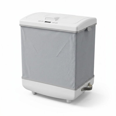 Seau chauffe-serviettes pliable 2 en 1, 35 L, sèche-serviettes électrique portatif avec modes chauffage et séchage, affichage DEL, minuterie et arrêt automatique pour salle de bain, spa, VR