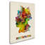 « germany aquarelle map » par michael tompsett, impression sur toile tendue-11811075