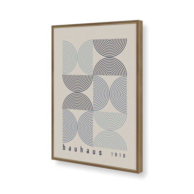 Midnight Bauhaus Composition Poster Print