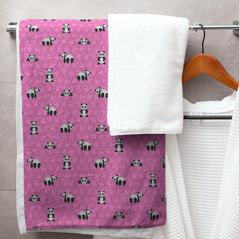 Katelyn Elizabeth Cotton Blend Bath Towel, Pink