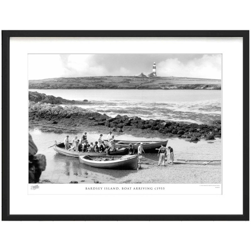 Bardsey Island, Boat Arriving C1955 - Single Picture Frame Print, 28cm H x 36cm W x 2.3cm D