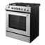 Cosmo 30 po Nebula Collection Cuisinière à gaz, 5 brûleurs, four à convection rapide, grilles en fonte en acier inoxydable