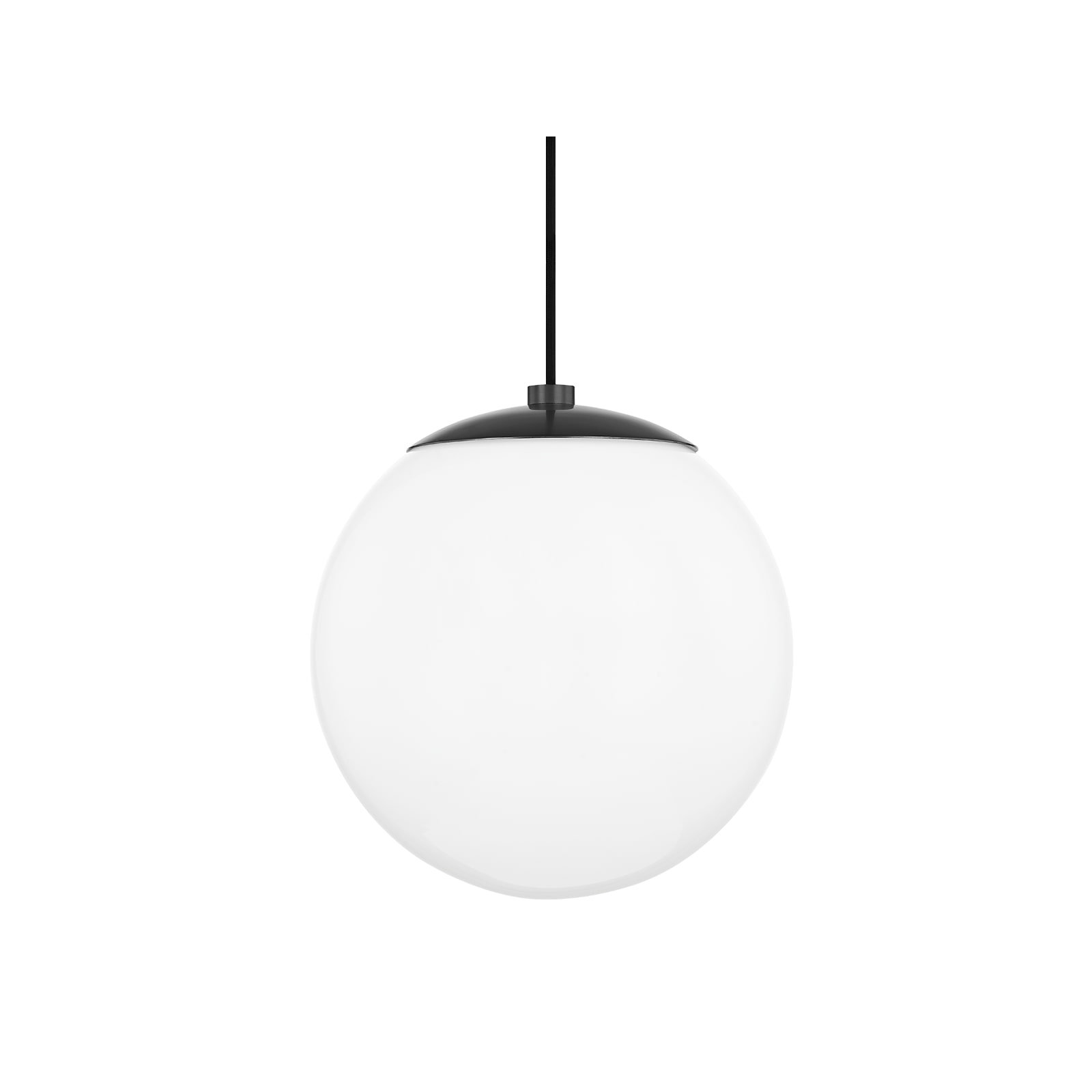 Luna Single Light Glass Steel Pendant, Old Bronze