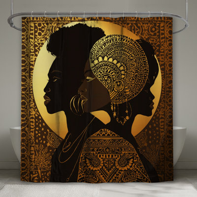 Rideaux de douche Gold Silhouette