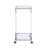 Chrome Glass Side Table, Acrylic End Table, Glass Top C Shape Square Table With Metal Base For Living Room