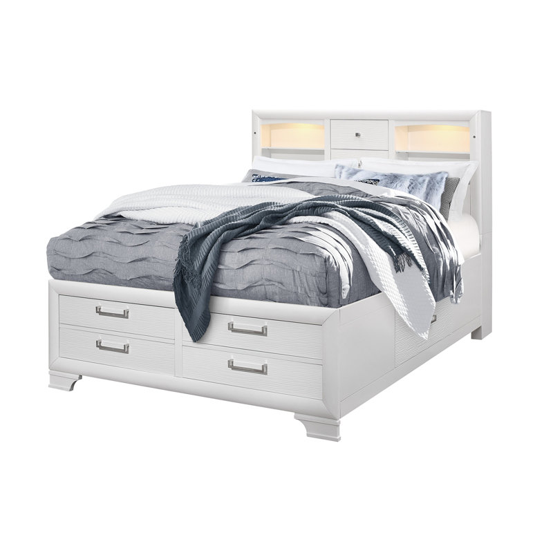 White Storage Bed