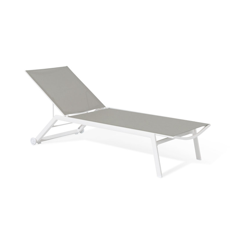 Amori Reclining Sun Lounger, White
