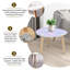 Ensemble de 2 tables basses gigognes Triangle