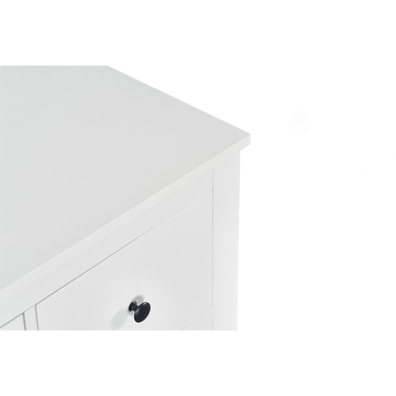 Commode moderne à 10 tiroirs pour la chambre à coucher - Vaste commode de rangement, robuste et sécuritaire, Blanc