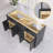 60'' Double Bathroom Vanity Base Only