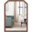 Ancalin Solid Wood Arched Wall Mirror-1845612158-1878162618