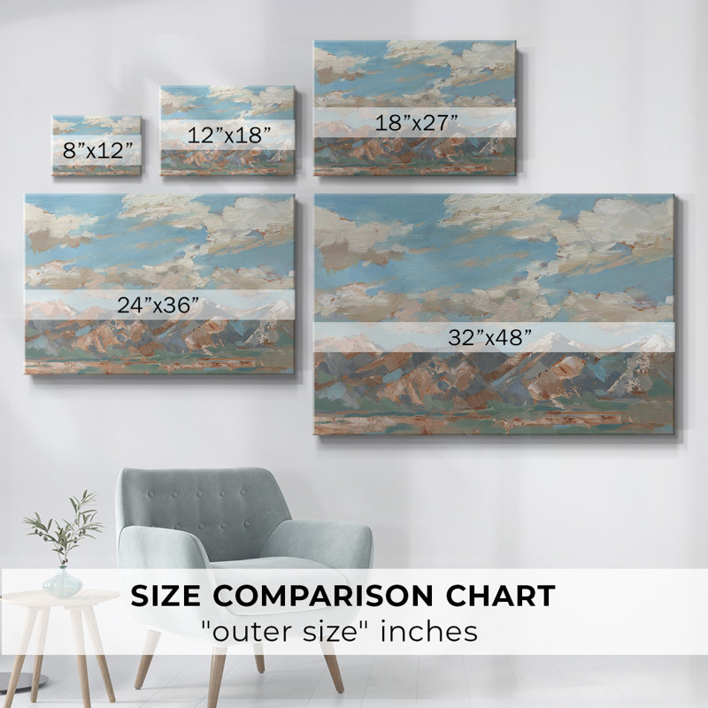 Toile tendue Pastel Western Vista I-Gallery, H 24 po x l 36 po