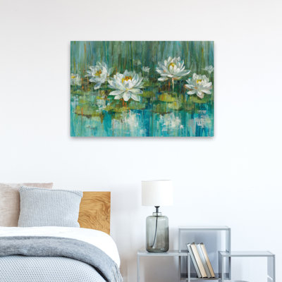 Motif floral abstrait - nénuphar V2