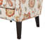 Chaise d'appoint en bois massif, finition, coussin de siège amovible, aspect de résistance au poids de 300 lb, et roulement en lin