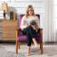 Wide Classic Mid-Century Modern Arm Chair-1834306288