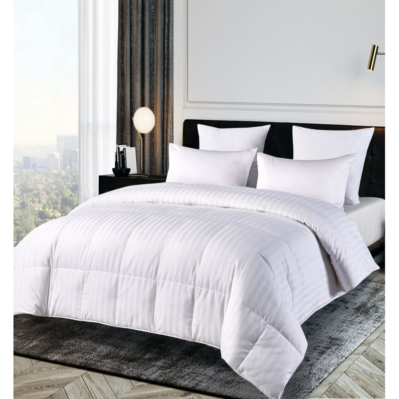 King White Cotton Down Alternative Comforter Set