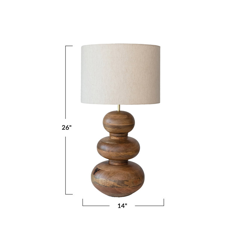 Maedelle Solid Wood Table Lamp