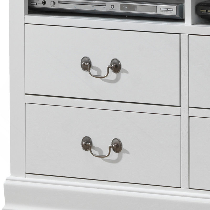 Charming White Media Storage Unit