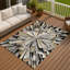 Tapis abstrait lavable à la machine intérieur / extérieur ACN2838-186240395-186240394