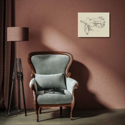 Toile tendue avec châssis Lark Manor ™ Harper, Ethan, "Dog Tired II" 163990Z
