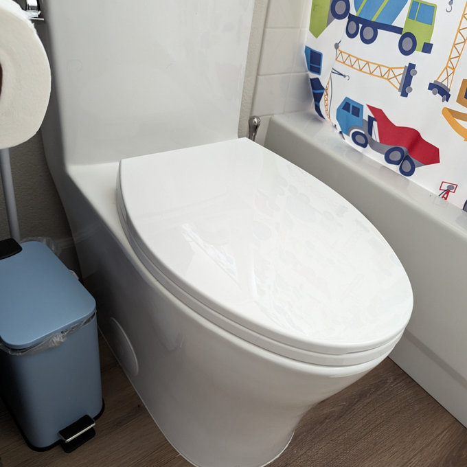 KE KING Compact One-Piece Toilet, 12" Rough-In, Dual Flush, Soft Close Seat - For Small Bathrooms