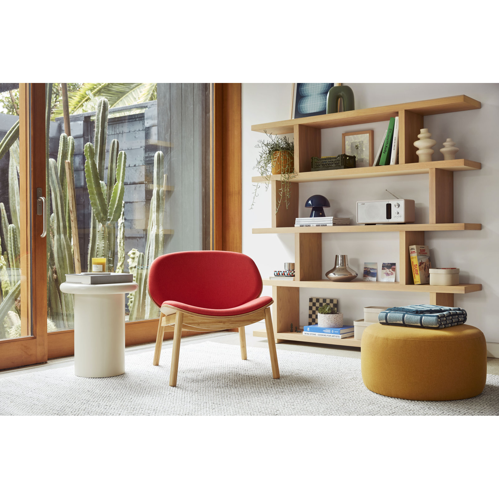 Wilfred Lounge Chair, Orange