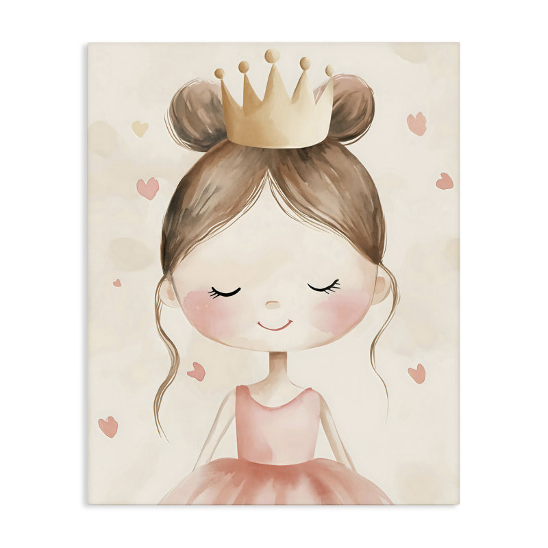 Ballerine rose en toile Crown, design par Creative Studio, H 30 po x l 24 po