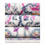Tapis ivoire à motif floral-821786789