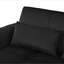 Lit escamotable 3-en-1 avec dossier inclinable et coussins en velours.  Convient aux salons, chambres à coucher, appartements et petits espaces