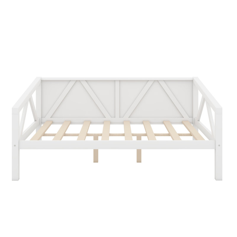 Daybed With Wood Slat Support, White