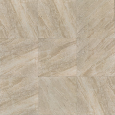 Stone Mountain 20" x 20" Porcelain Field Tile in Alabaster