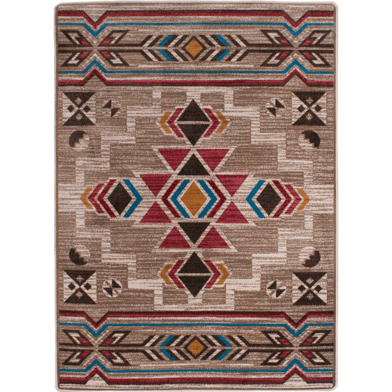 Bushgrove Southwestern Indoor Rug, Rectangle 3'10" x 5'4"
