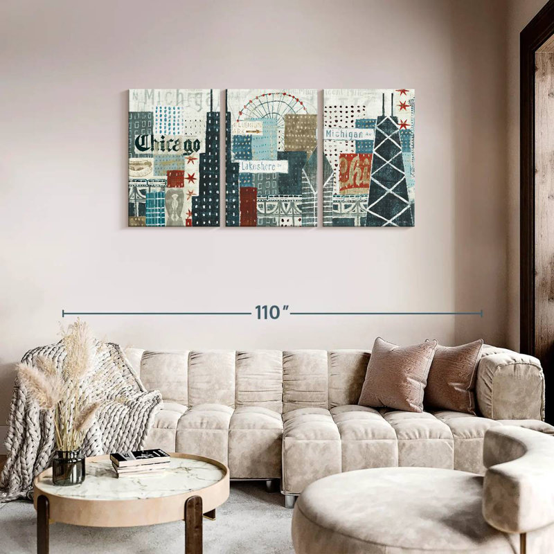 Senne Hey Chicago, H 36 po x l 74 po