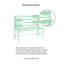 Banc de jardin en métal bleu sarcelle